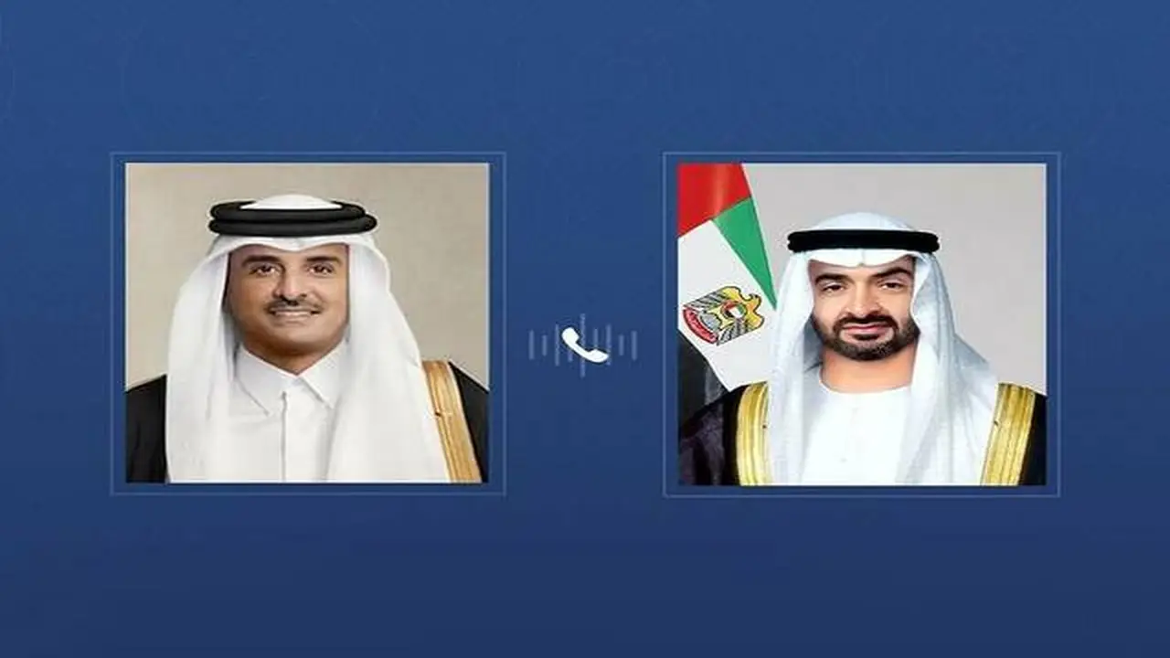أمير قطر ورئيس الإمارات يتبادلان الاتصالات لتعزيز التعاون الثنائي
